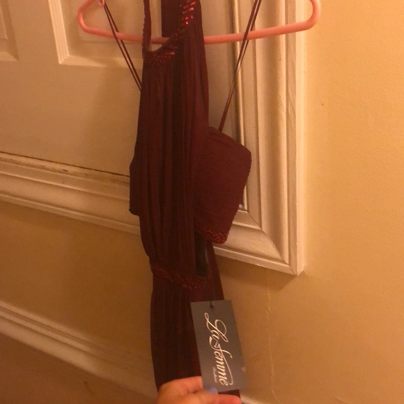 La Femme Red Formal Dress - Picture 4 of 8